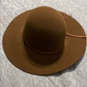 Brown Wide-Brim Hat